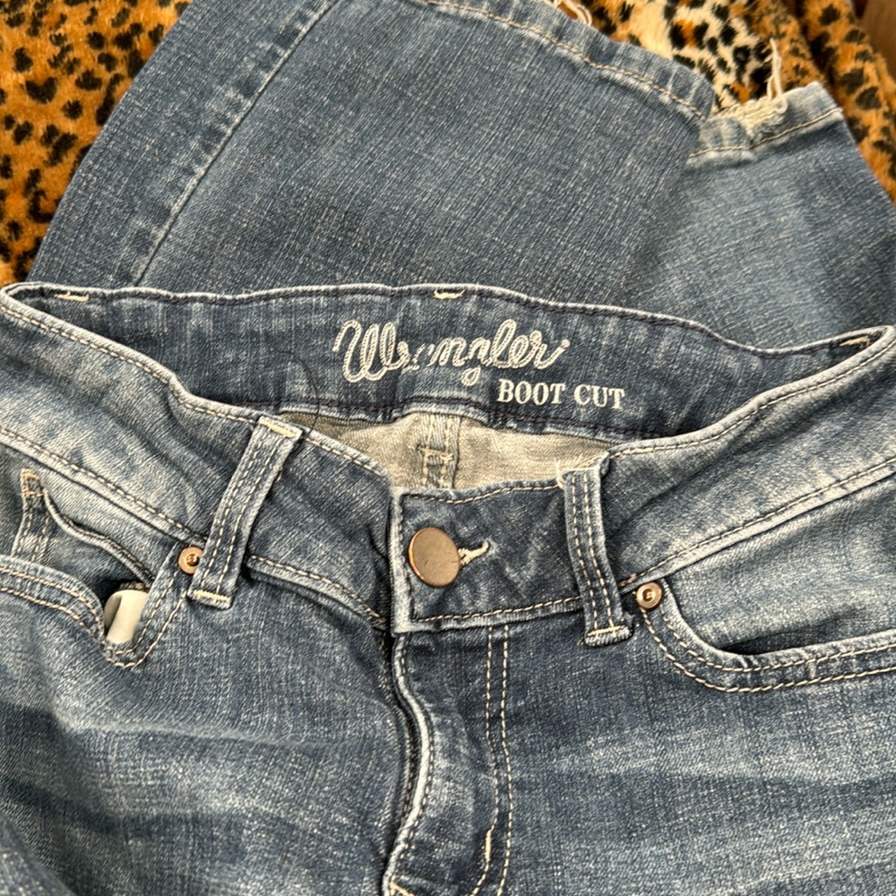 Wrangler 3 X 32 Boot Cut jeans.